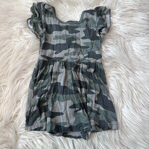 Play by Little Sleepies camo skirted bodysuit size 6-12 months